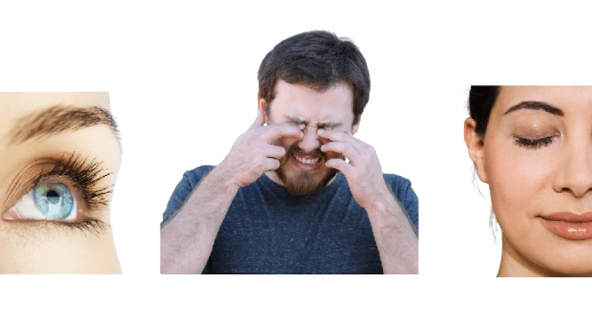 Bild: Menschen mit trockene Augen